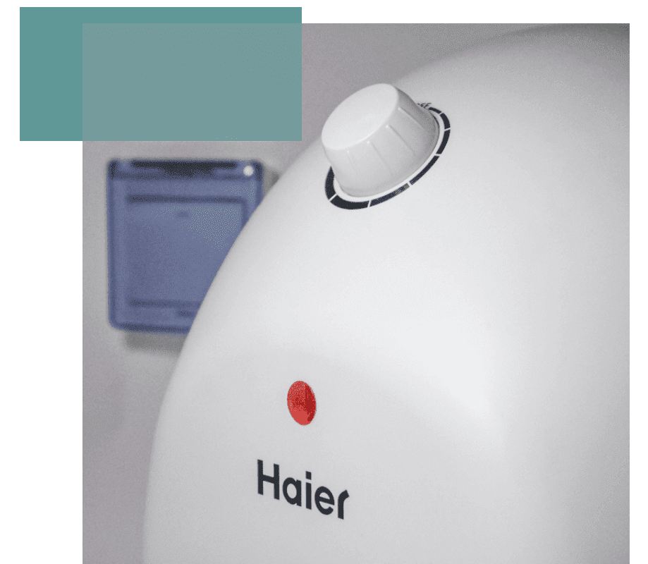 The Haier undercounter geyser for on demand hot water.