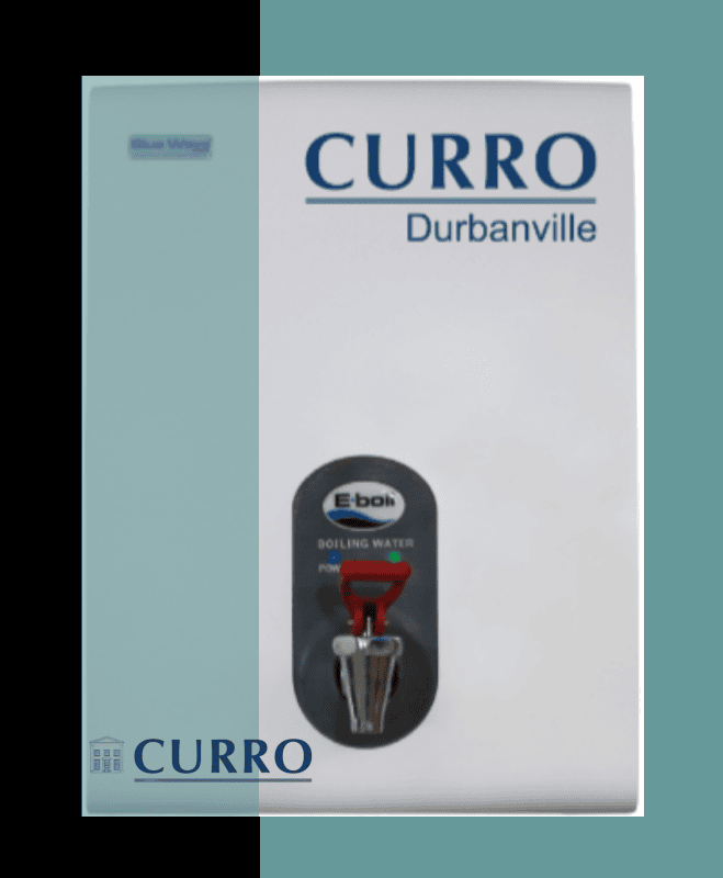 A customised BlueWave Boiling Water Dispenser installed at Curro School, Durbanville