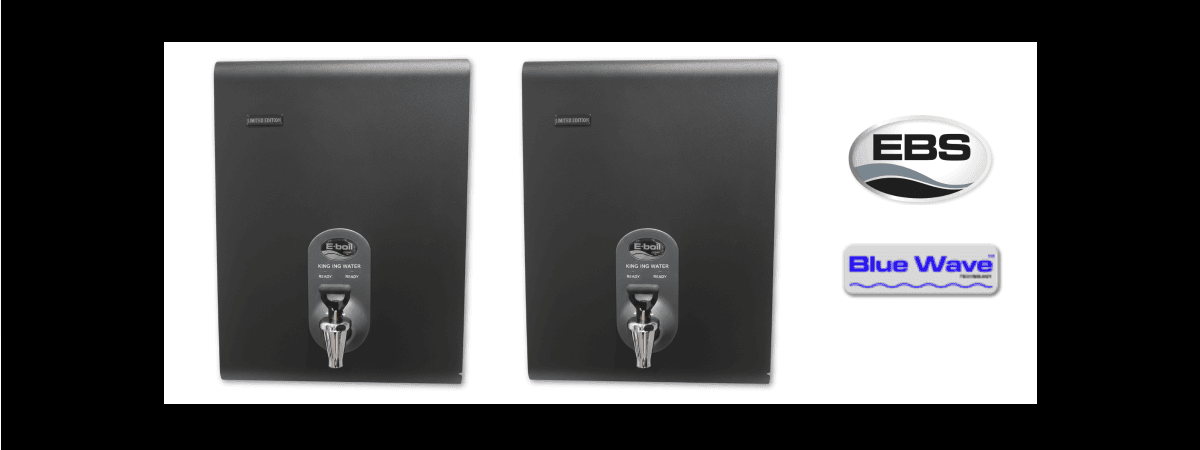 Limited Edition Black BlueWave boiling water dispensers in luxury matte black