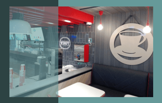 A customised BlueWave boiling water dispenser installed at a popular South African restuarant