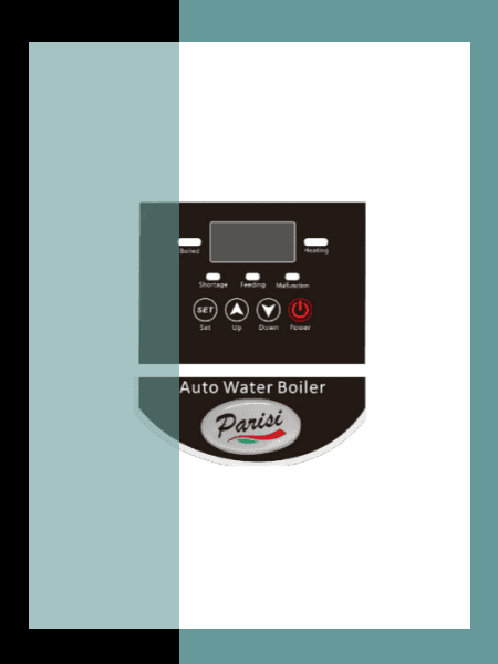 The intuitive LED screen of the Parisi E-Bev Countertop Boiling Water Dispenser simplifies operation of the appliance