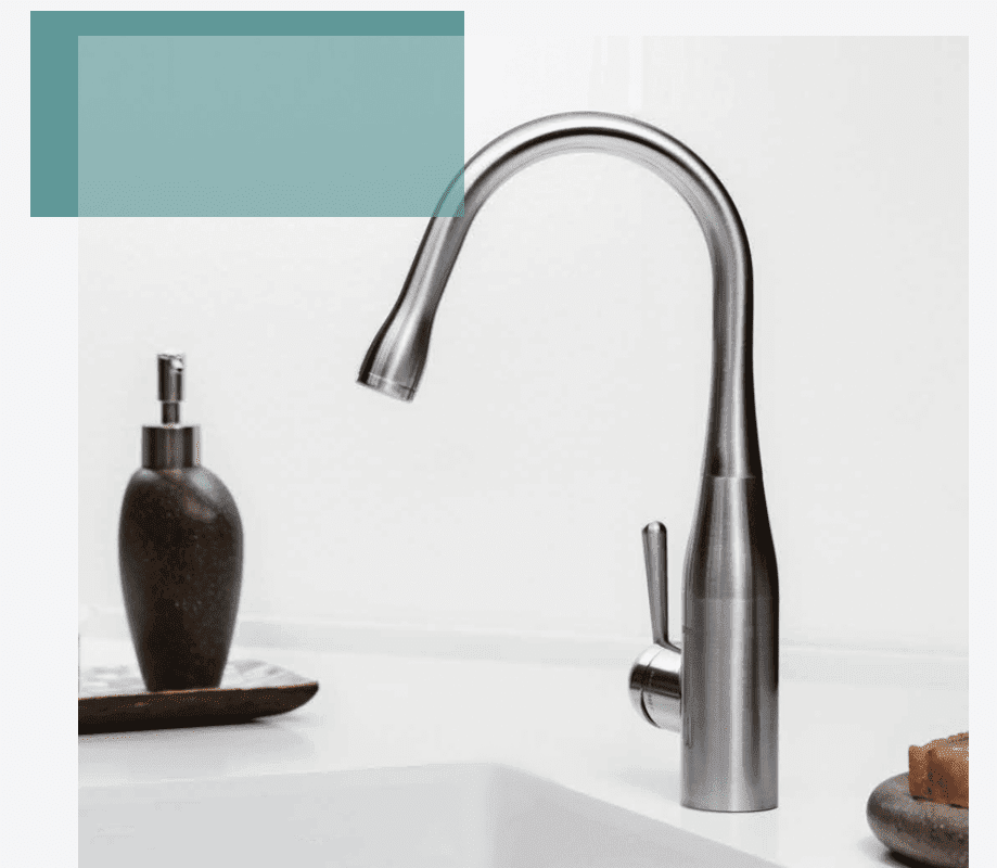 The Konda Ozone Tap installed in a kitchen sink.